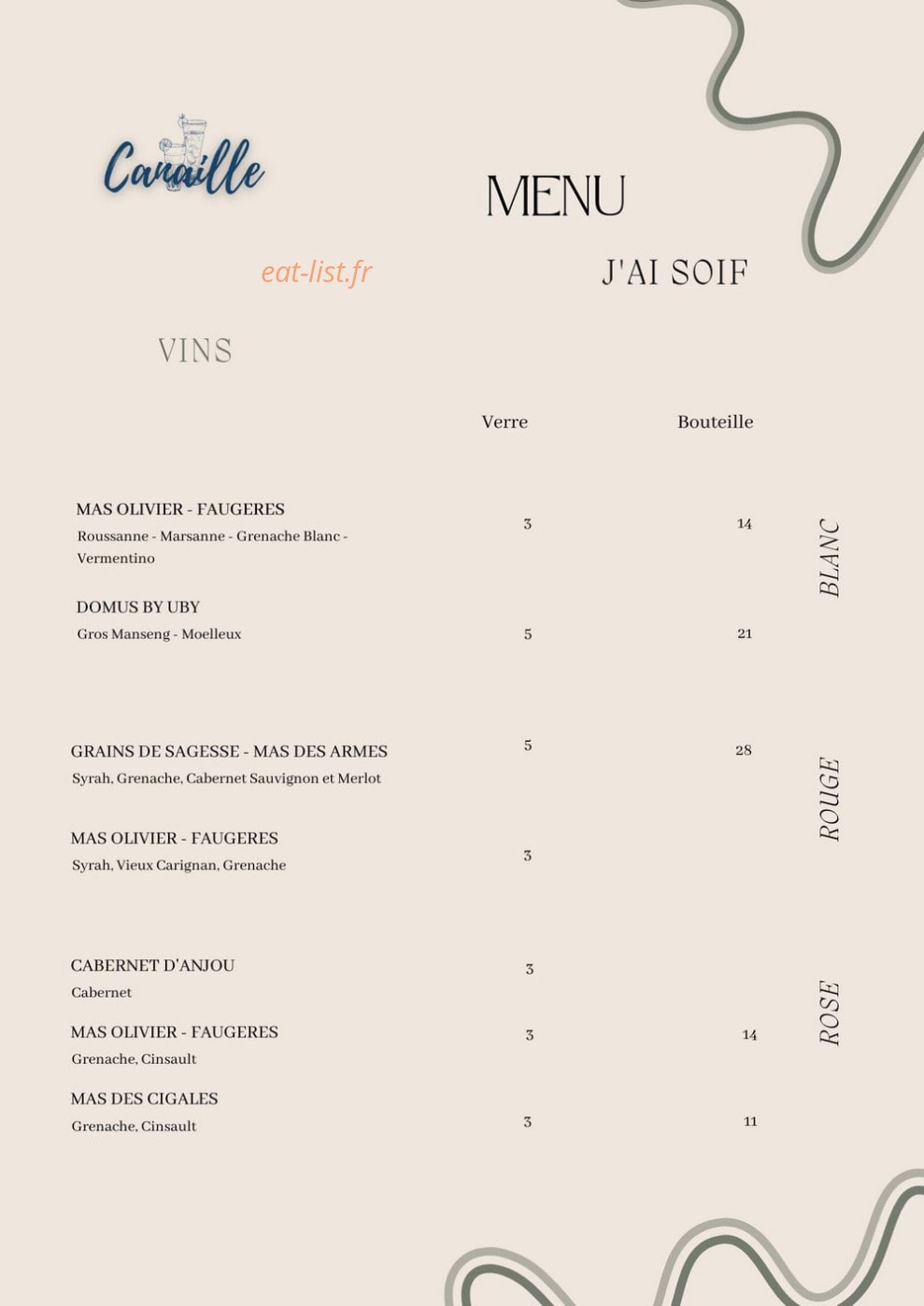Resto'Canaille — carte page 4