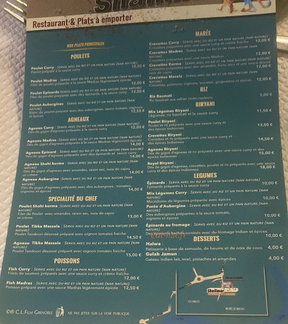 Shalimar — carte page 2