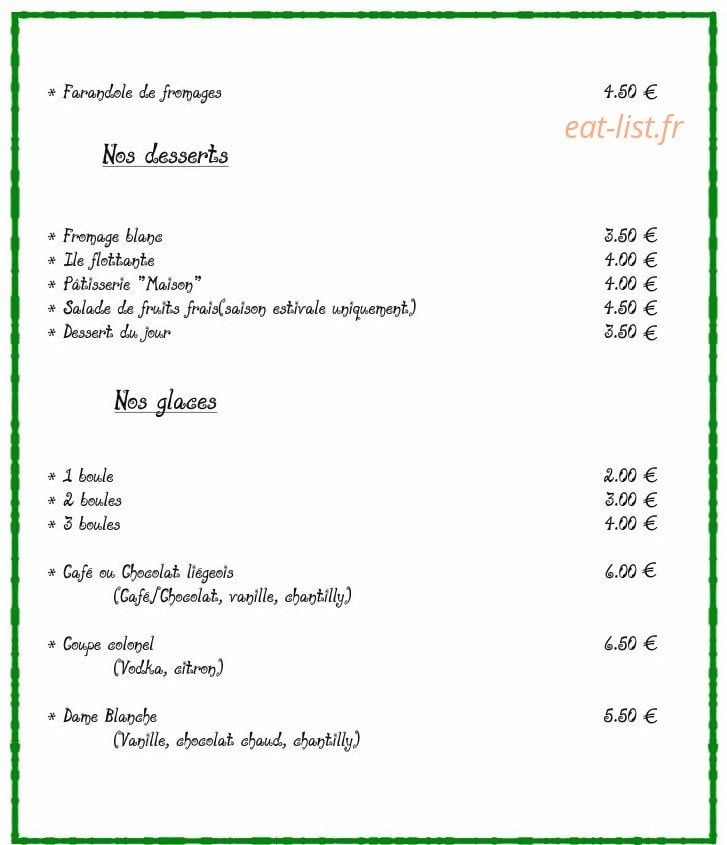 Le Soleil du Parc — carte page 7
