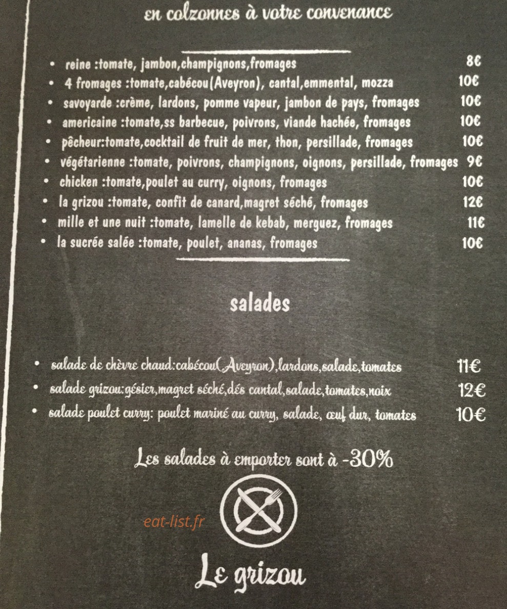 Le grizou — carte page 1