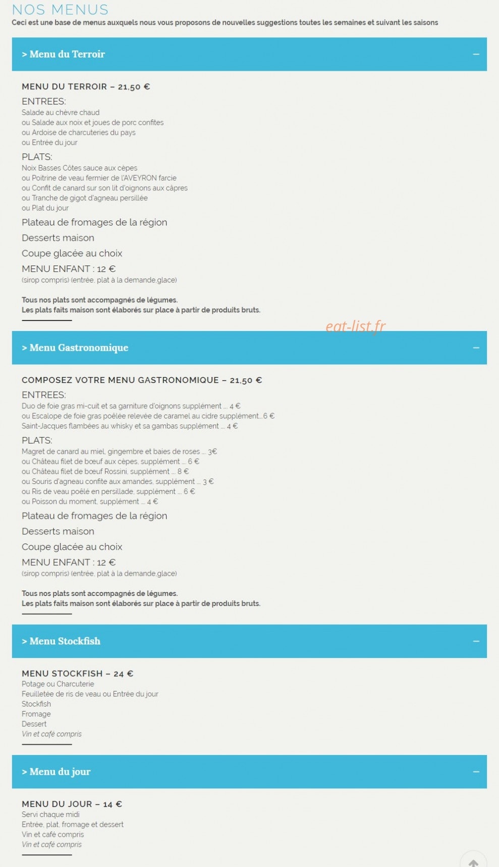 Les Carillons — carte page 1