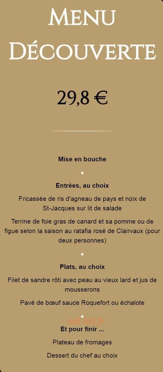 Au Bon Accueil — carte page 3