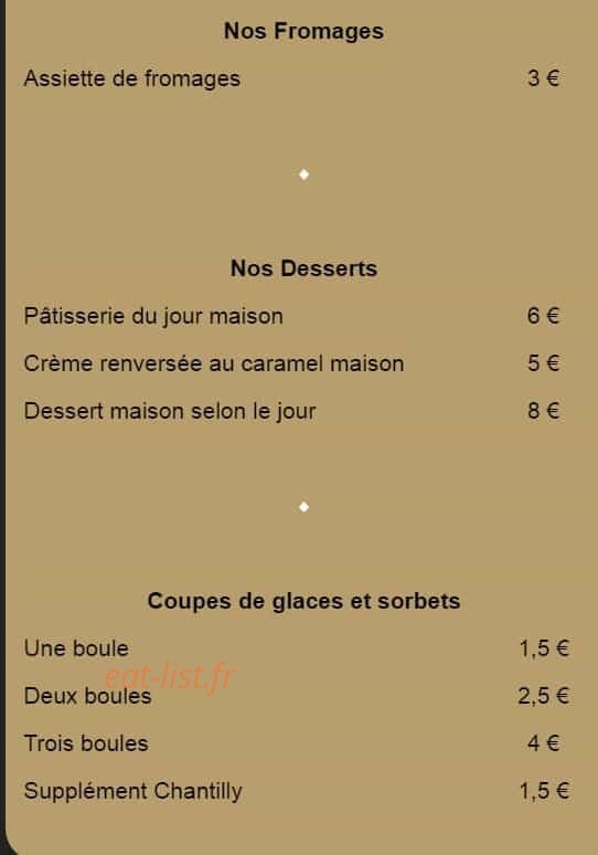 Au Bon Accueil — carte page 8
