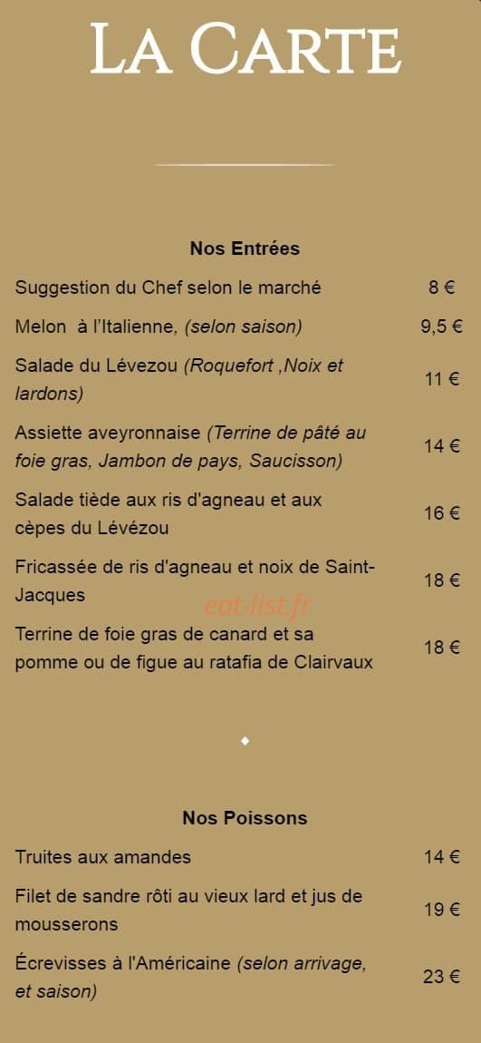 Au Bon Accueil — carte page 6