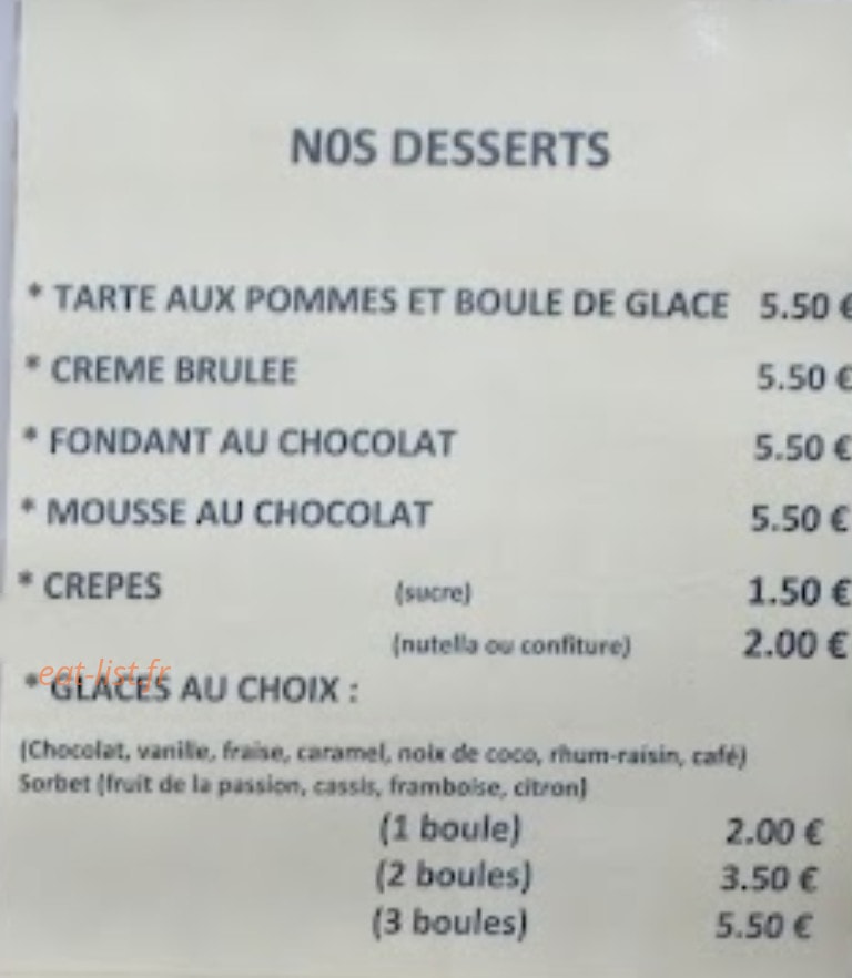 Au petit bouchon — carte page 5