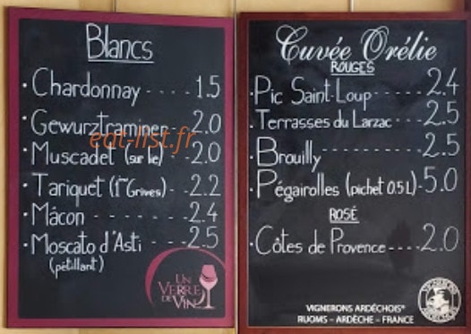 Bar du Centre — carte page 1