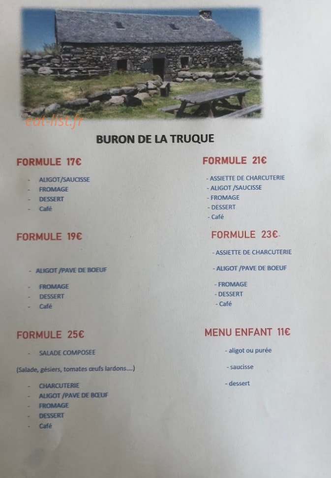 Buron de la Truque — carte page 1