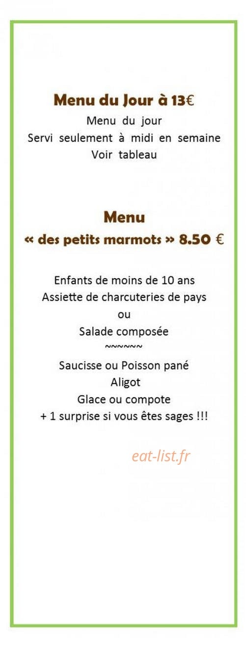 Le Lion d'Or — carte page 1