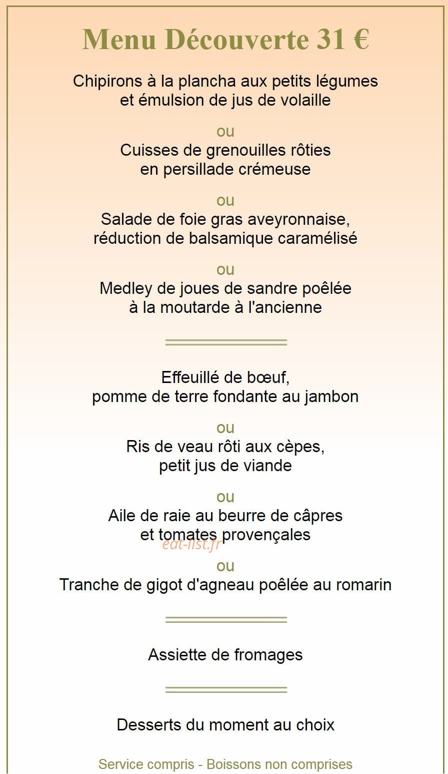 Hôtel des 2 vallées — carte page 2