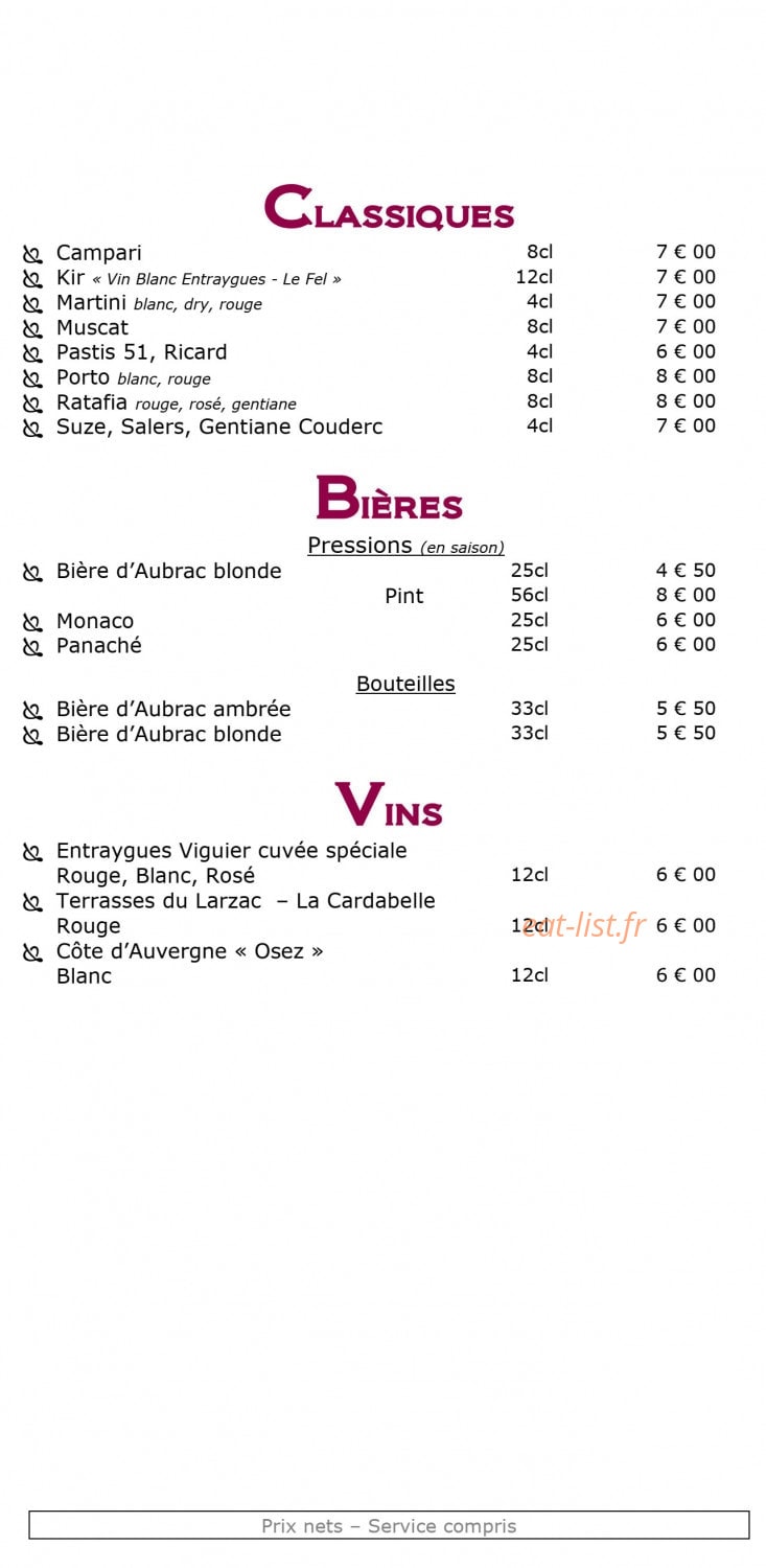 Hôtel la Rivière — carte page 6