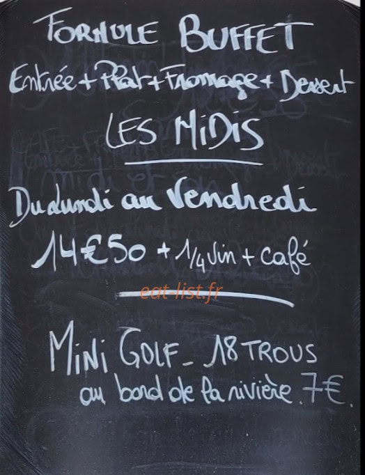 Le Relais de la Cambuse — carte page 1