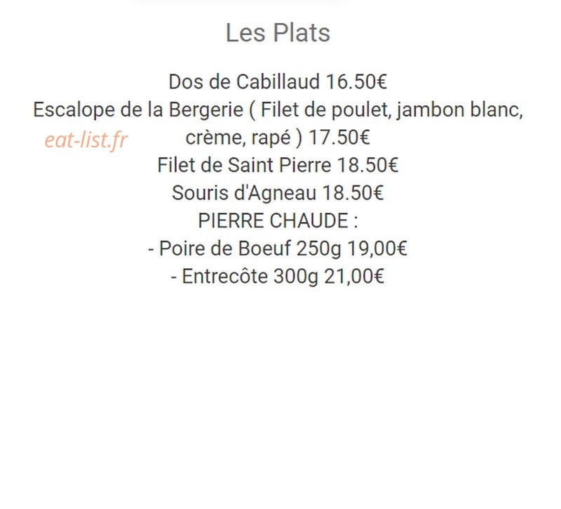 La Bergerie — carte page 2