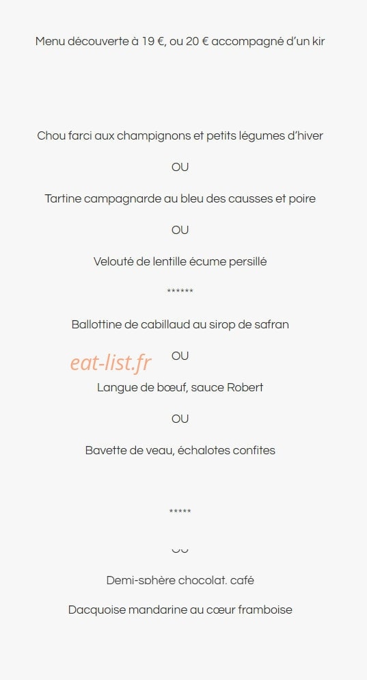 L'Atelier du Goût — carte page 6