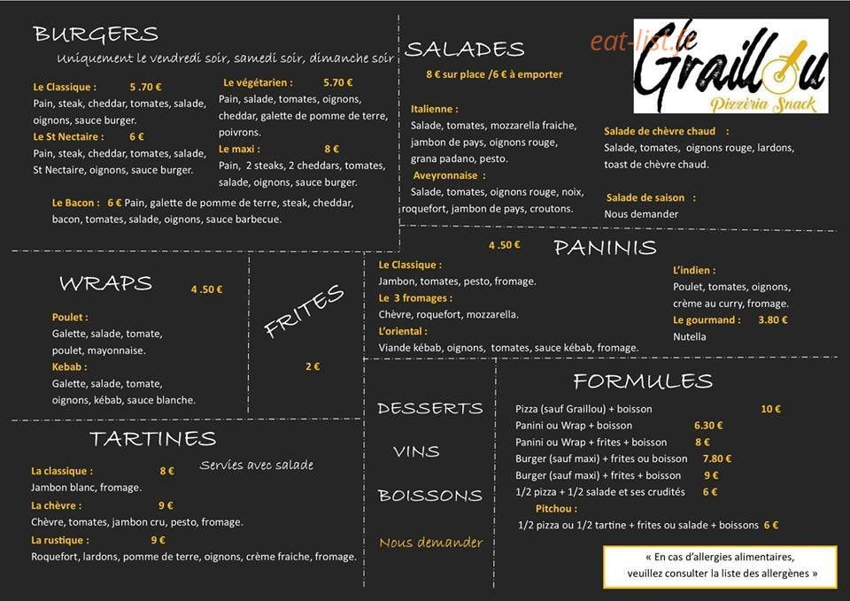 Le Graillou — carte page 2