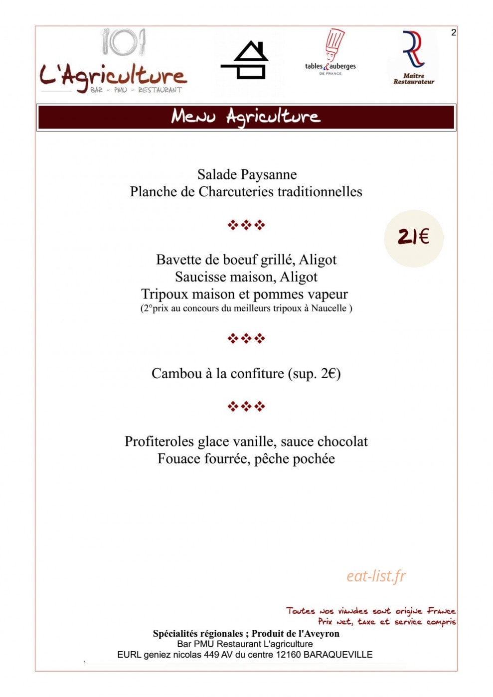 L'agriculture — carte page 9