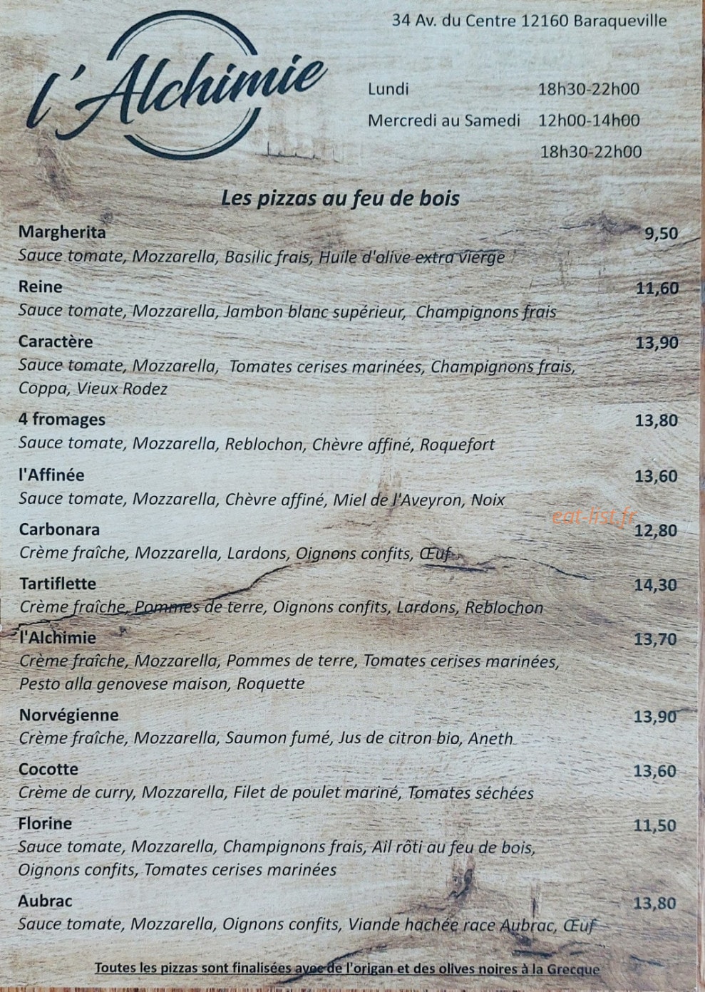 L'Alchimie — carte page 1