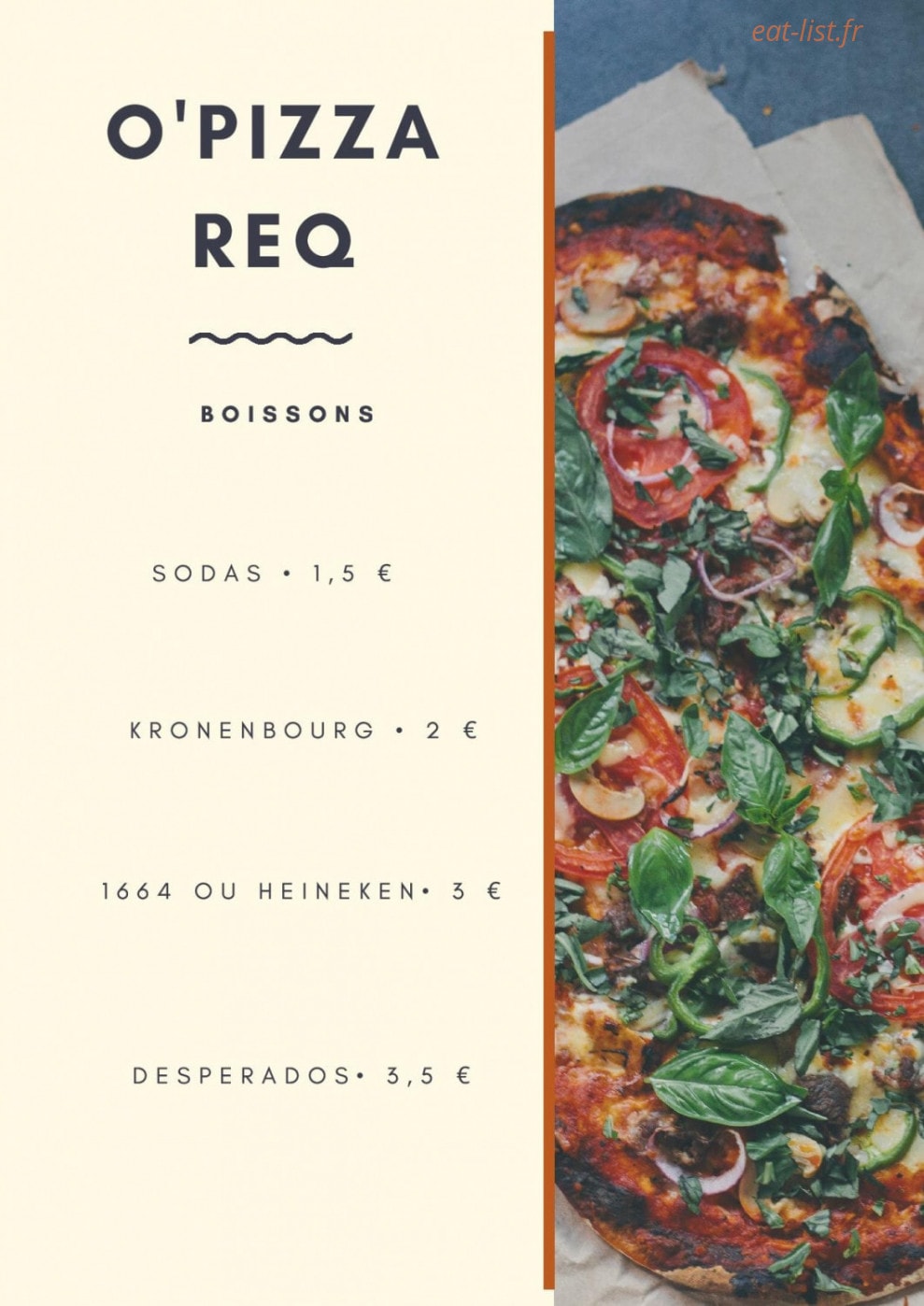 O'pizza req — carte page 4