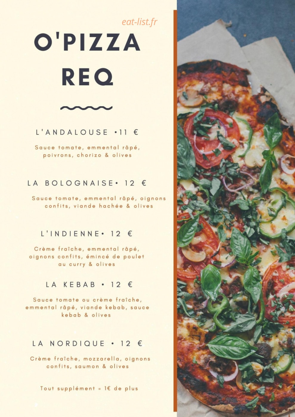 O'pizza req — carte page 3