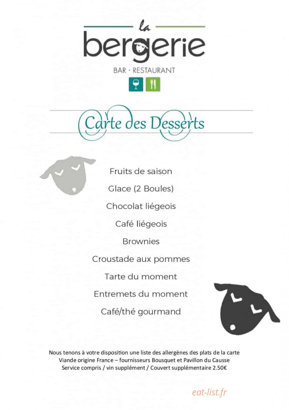 La Bergerie — carte page 2