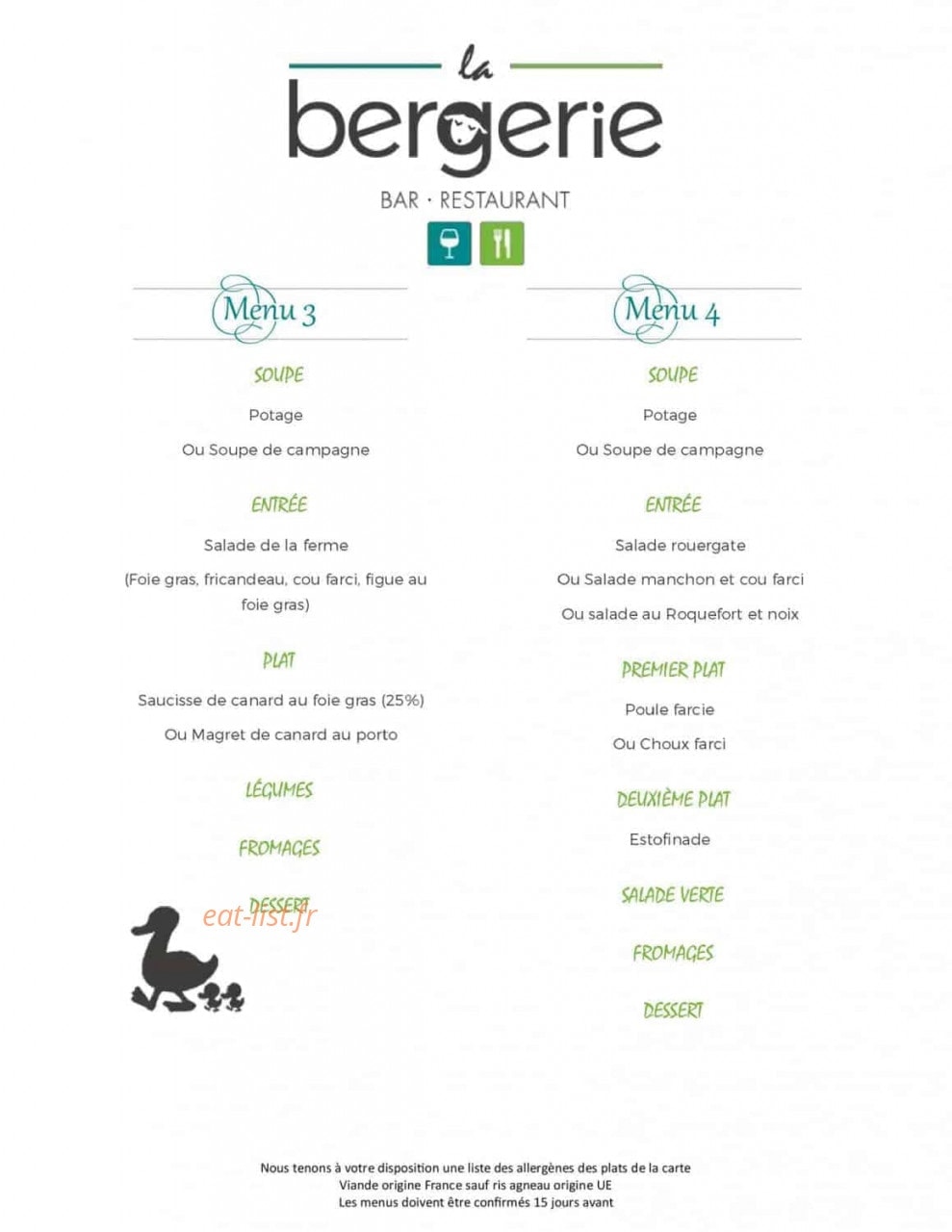 La Bergerie — carte page 4
