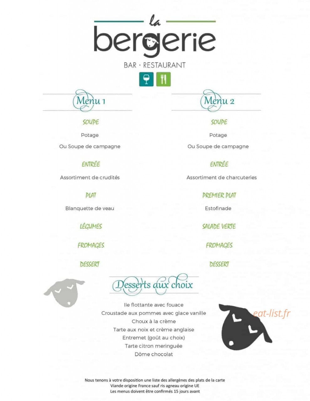 La Bergerie — carte page 3