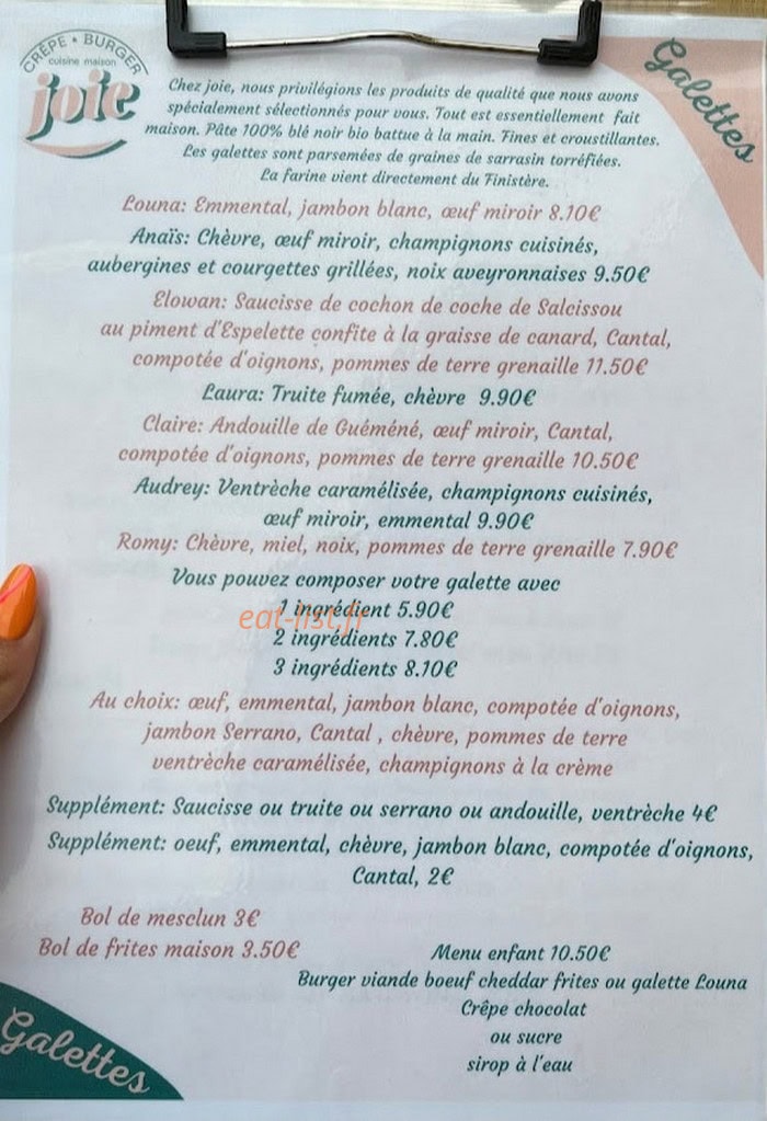 Joie — carte page 1