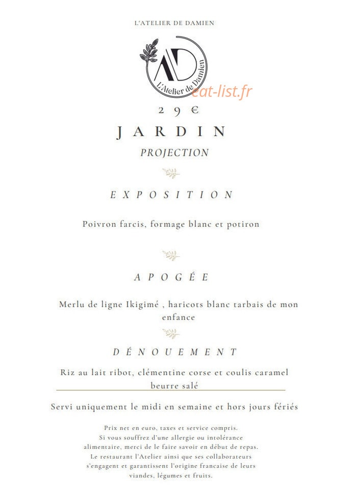 L'Atelier — carte page 4
