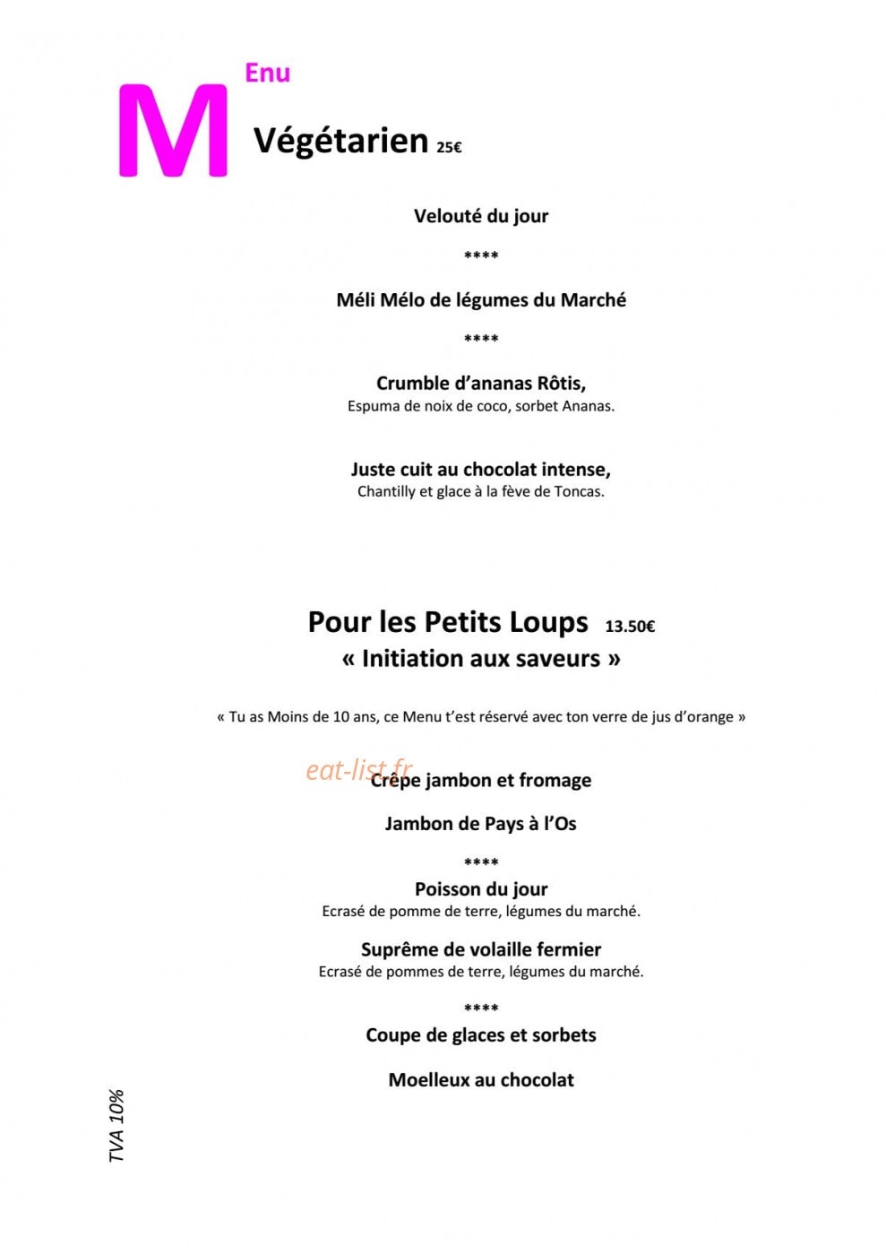 Le Relais de Farrou — carte page 5