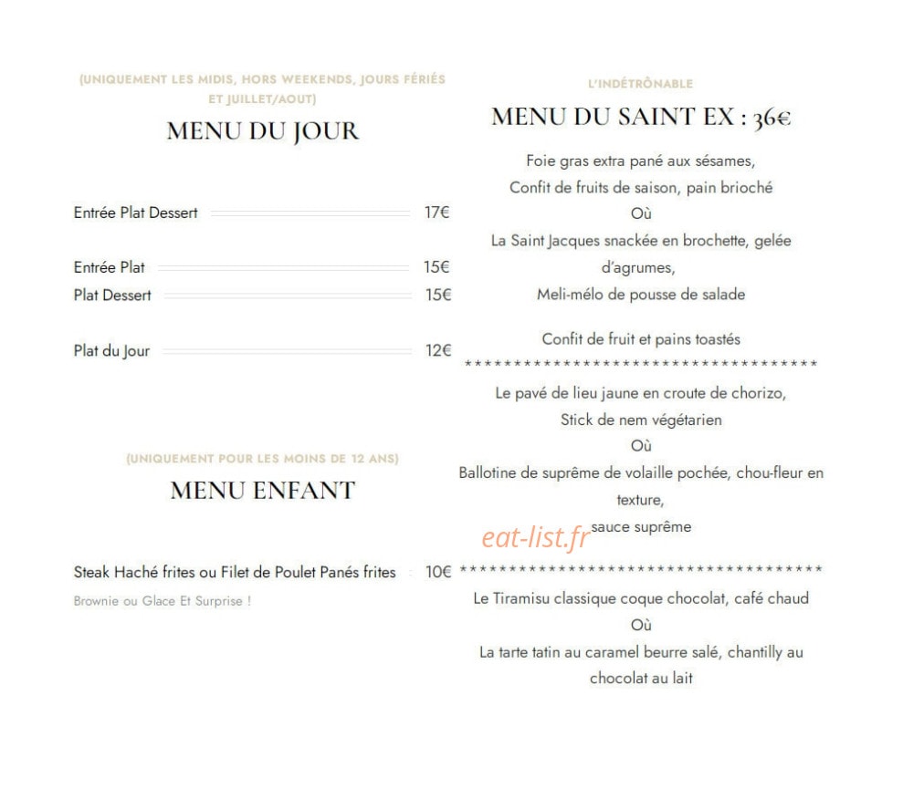 Le Saint EX — carte page 2