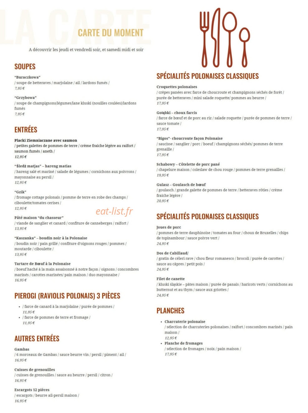 Maison de Bartosz — carte page 1
