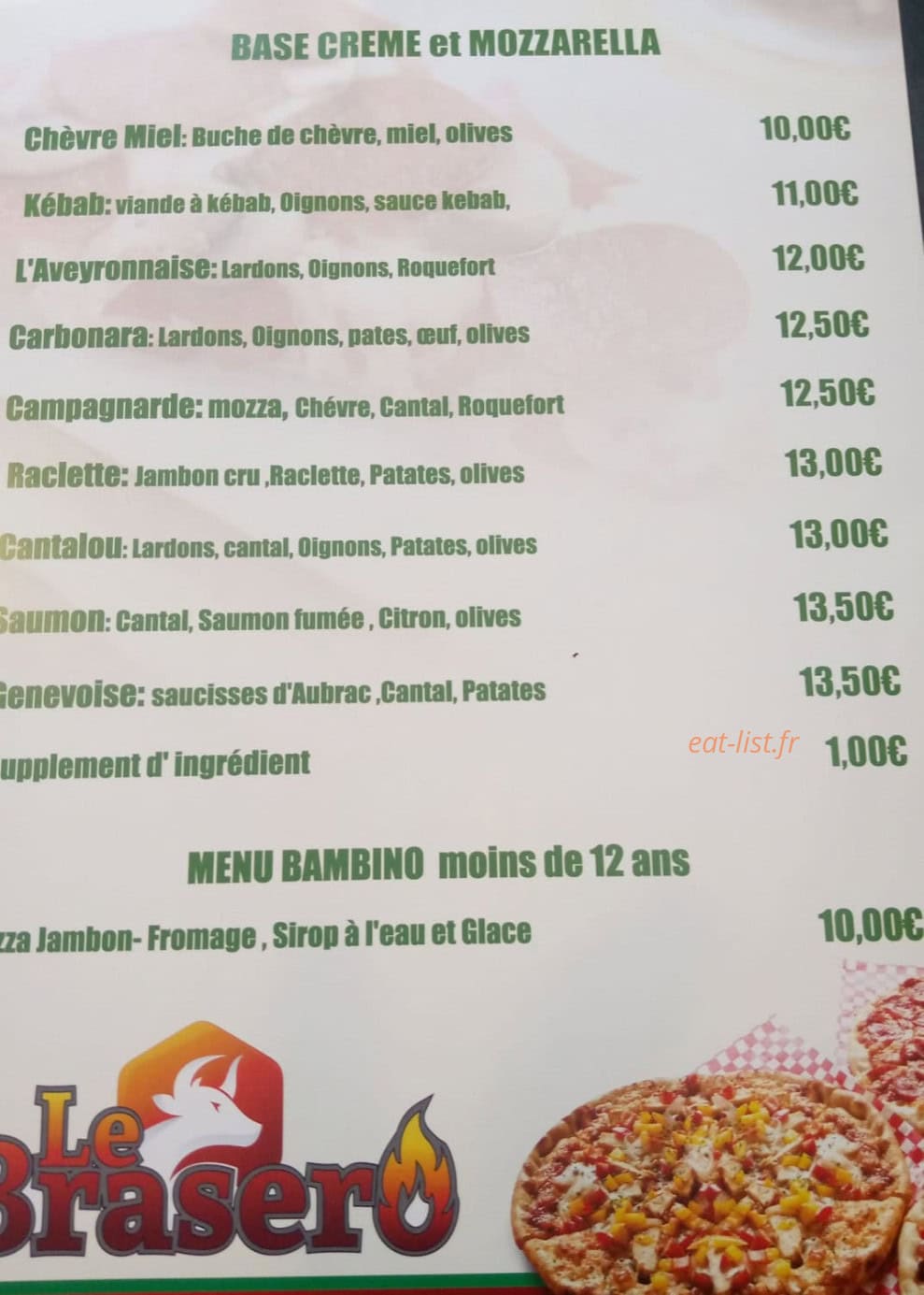 Le Brasero — carte page 2