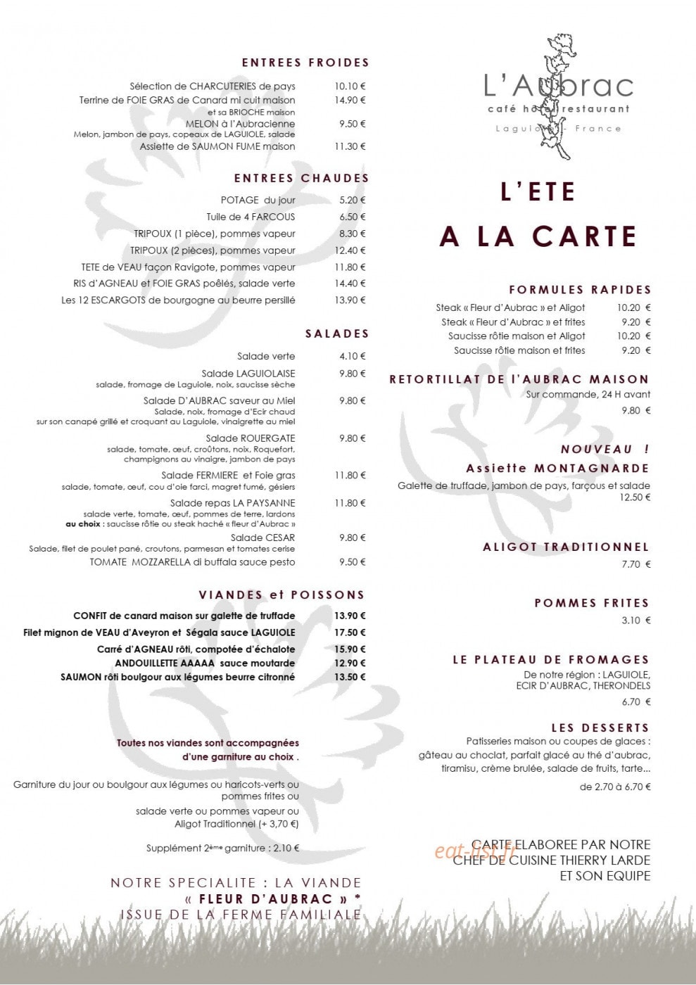 L'aubrac — carte page 4