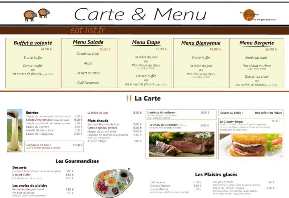 Relais Millau Larzac — carte page 1