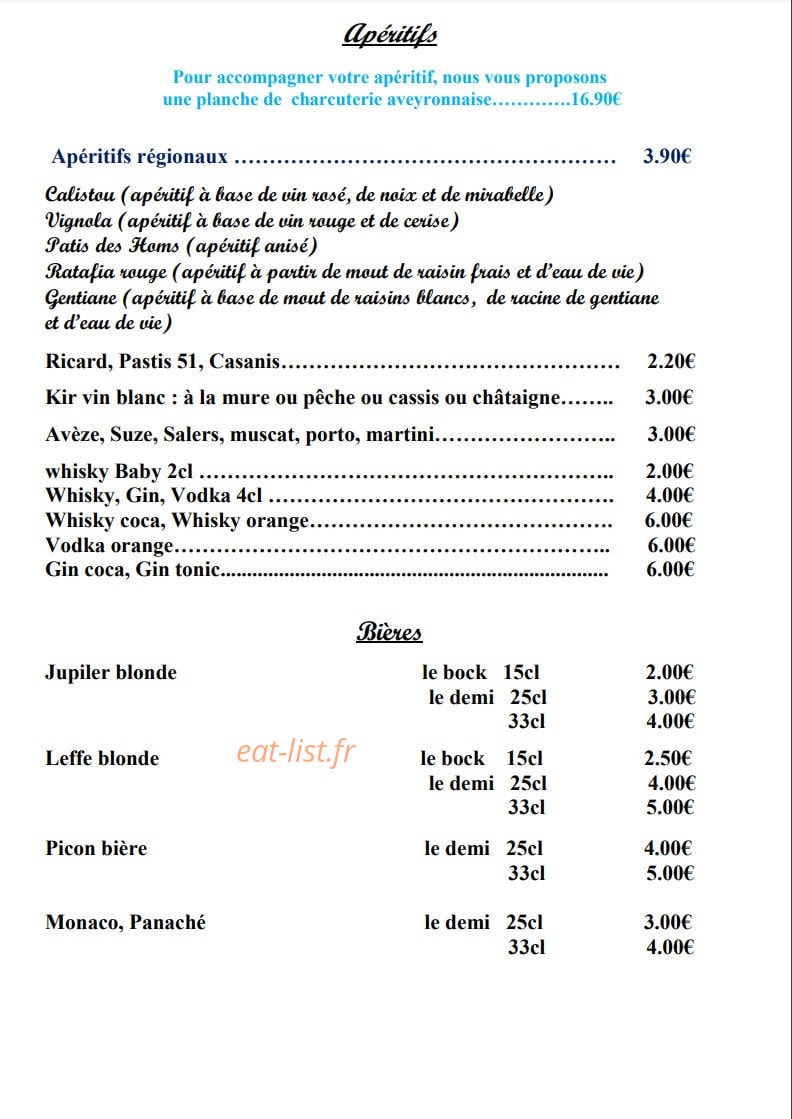 Le Cévenol — carte page 8