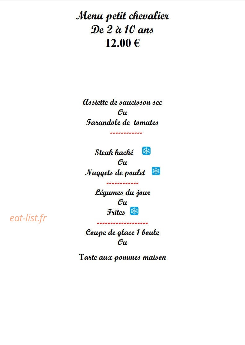 Le Cévenol — carte page 1