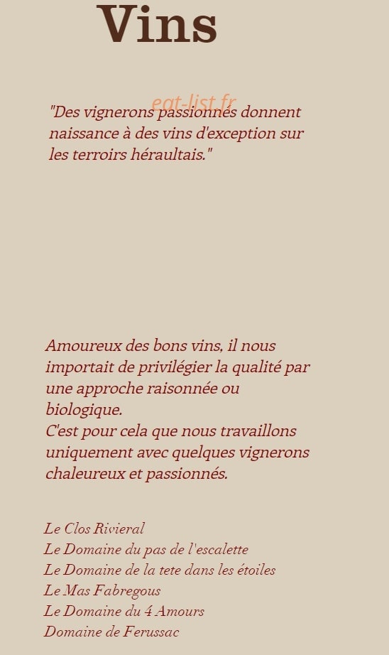 L'Auberge du chat perché — carte page 4