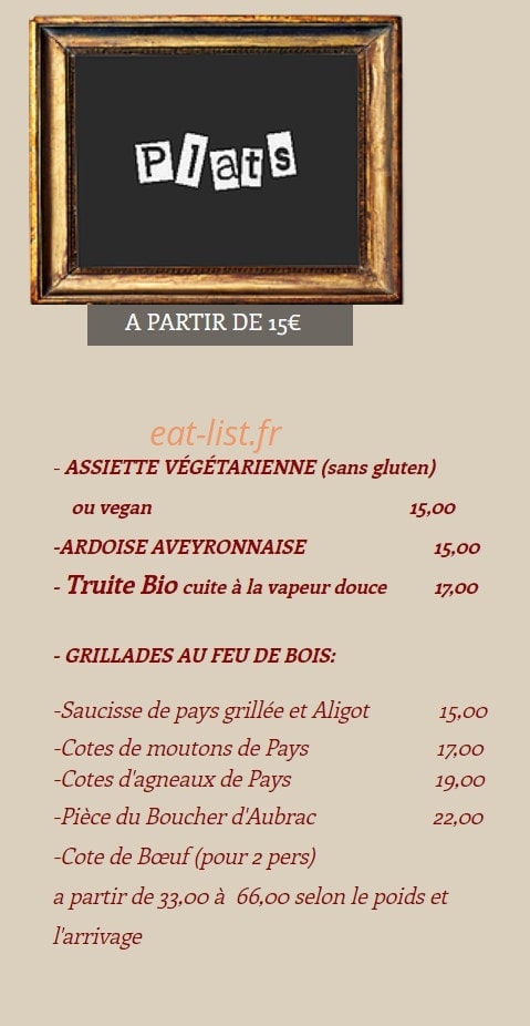 L'Auberge du chat perché — carte page 2