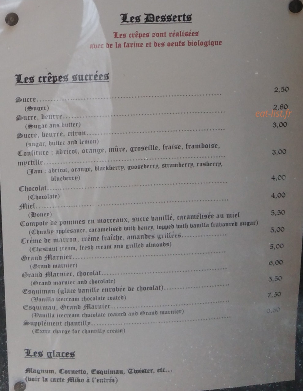 Montes Café — carte page 4