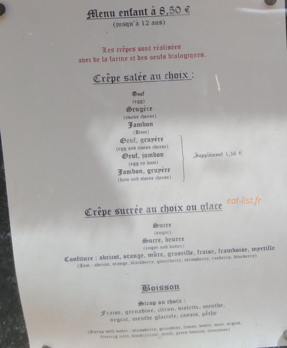 Montes Café — carte page 3