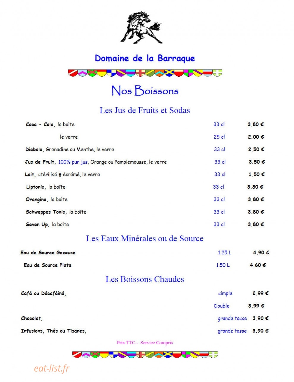 Domaine de la Barraque — carte page 6