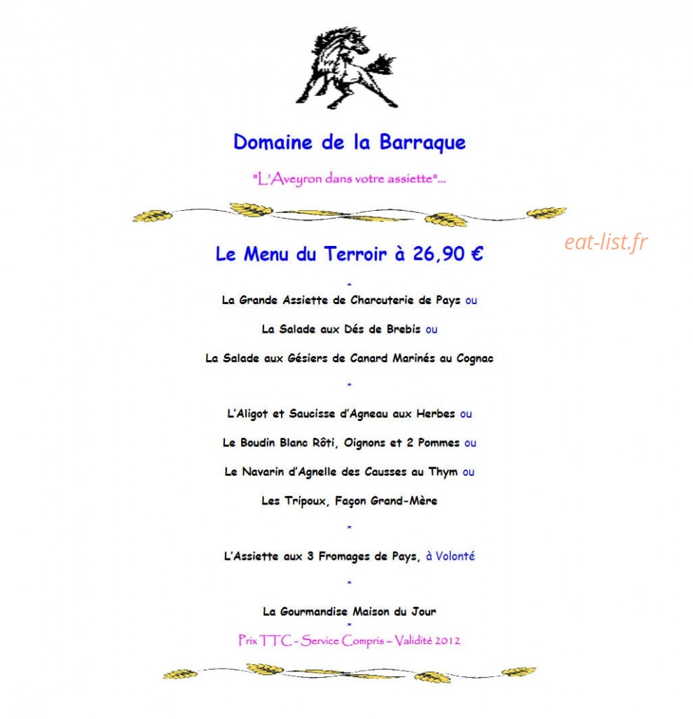Domaine de la Barraque — carte page 4
