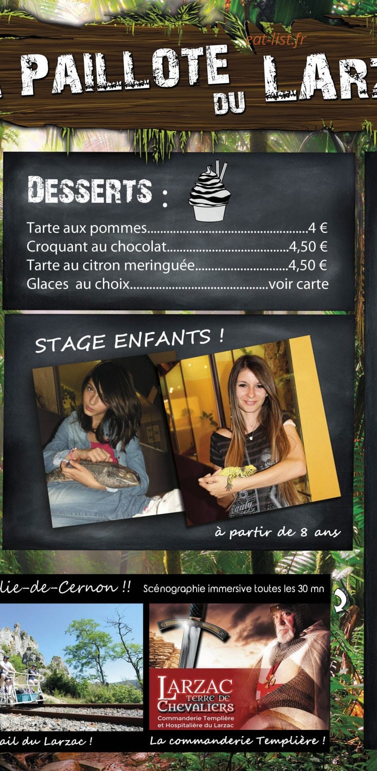 La paillote du Larzac — carte page 2