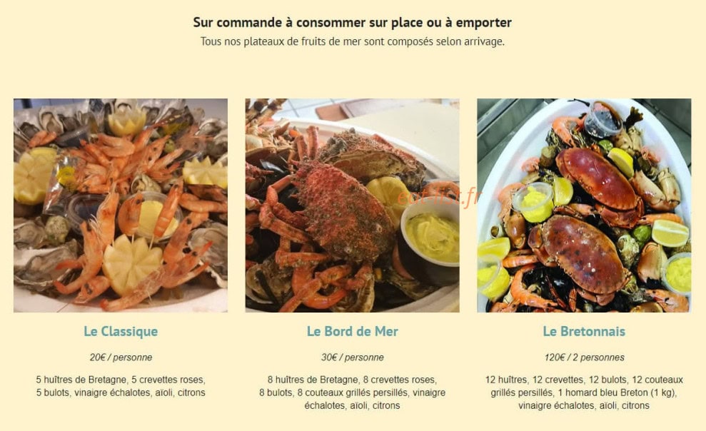 L'estaminet — carte page 3