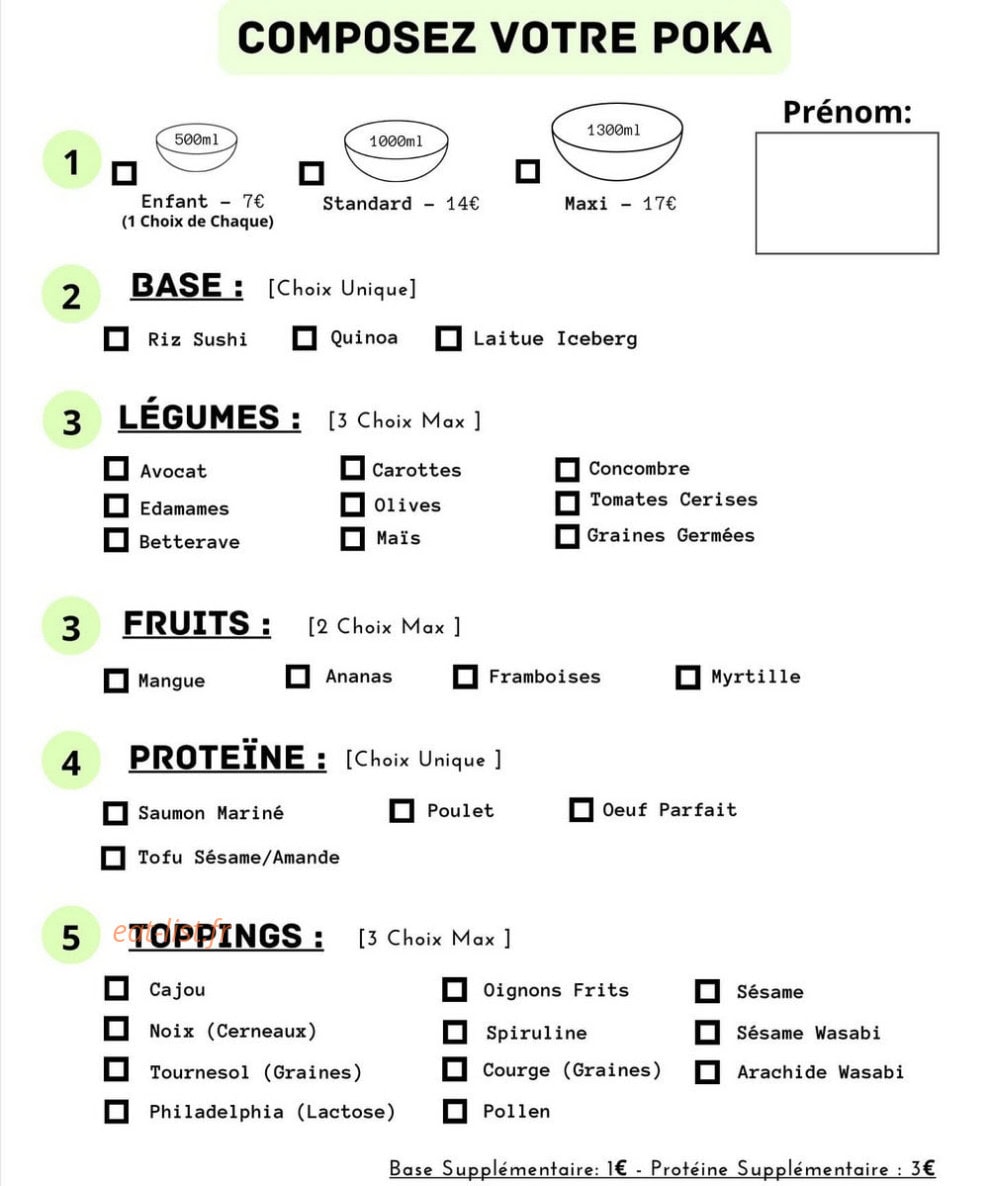 La Poka — carte page 1