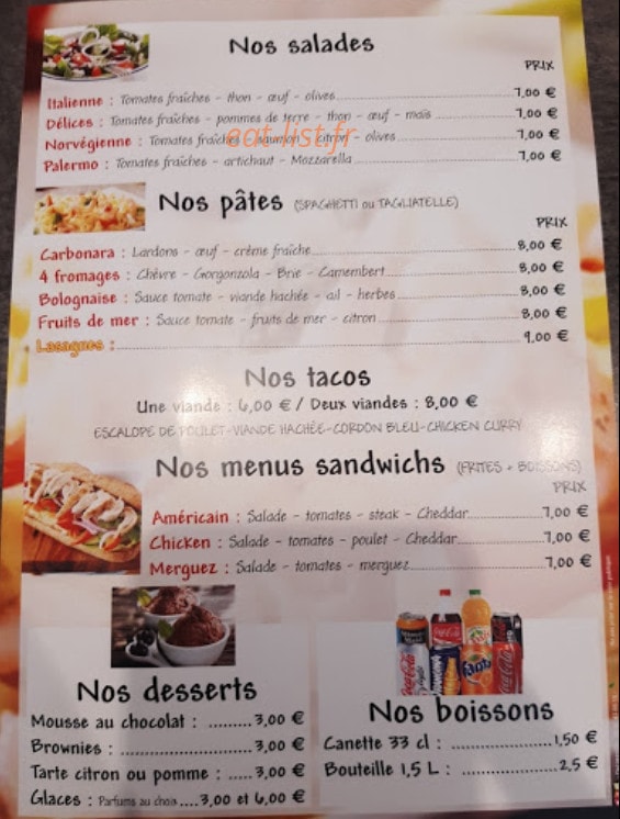 Les delices du decaz — carte page 2