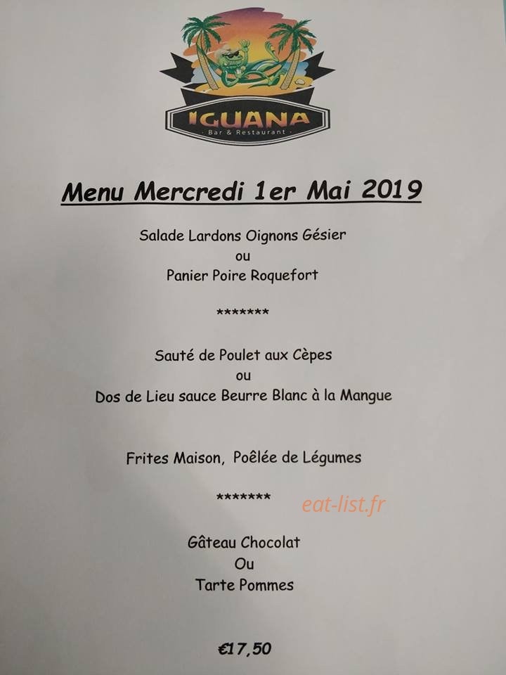 Iguana — carte page 1