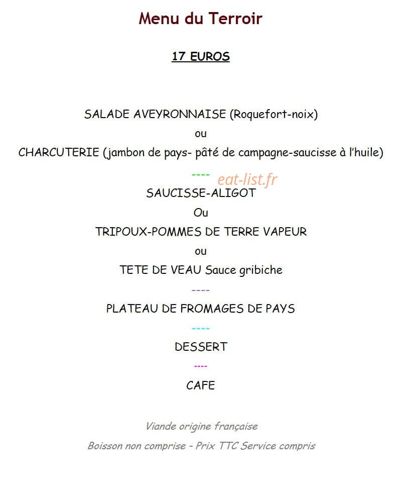 Chez Eugène — carte page 4