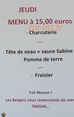 Les bergers — carte page 1
