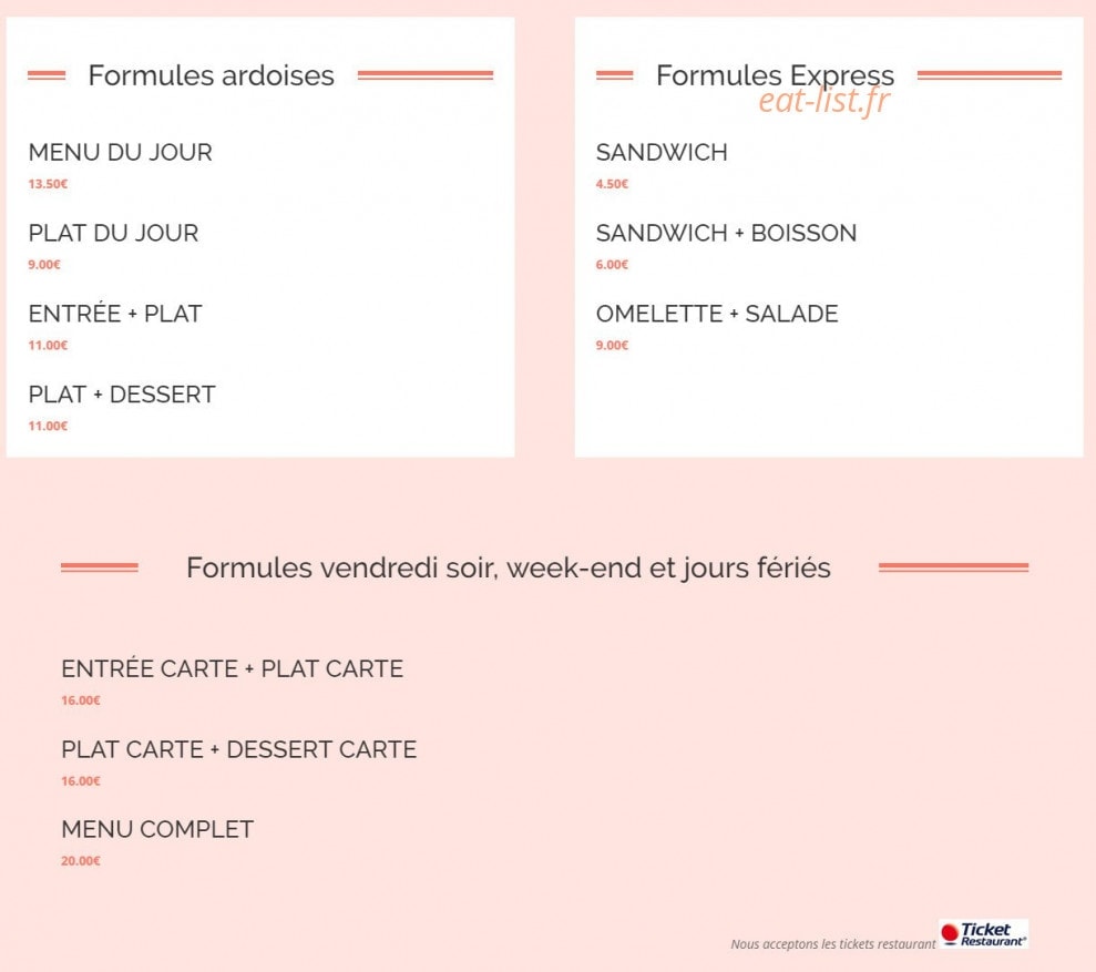 Le Santana — carte page 1