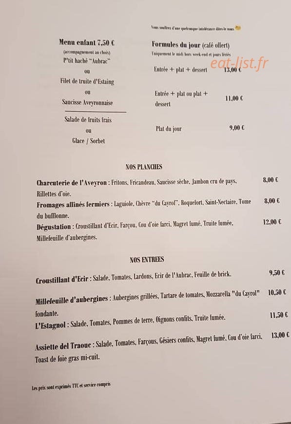 Bar de la Mairie — carte page 2
